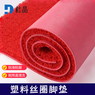 杜晶 DJ-DD-805 塑料丝圈脚垫 pvc塑料入户门口电梯酒店迎宾防滑丝圈地板革
