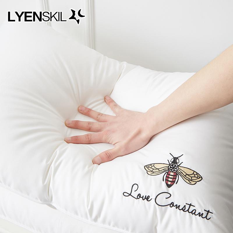 美帮汇枕头双人五星级酒店羽丝绒水洗枕芯一对装男助单人家用