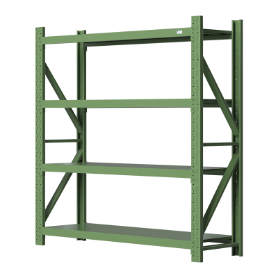 臻远 ZYJJ-HJ-012 仓储货架重型货架绿色主架2000*600*2000mm/500kg