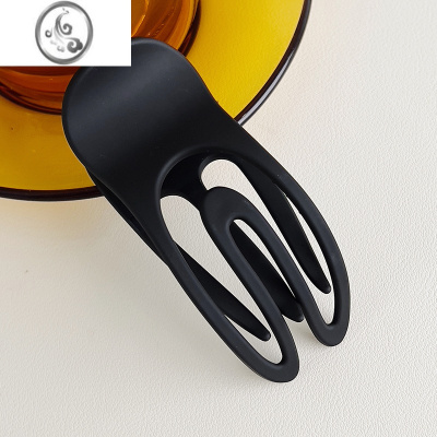 JiMi发量少发夹女后脑勺盘发鸭嘴夹新款简约百搭横夹一字夹半扎发夹子