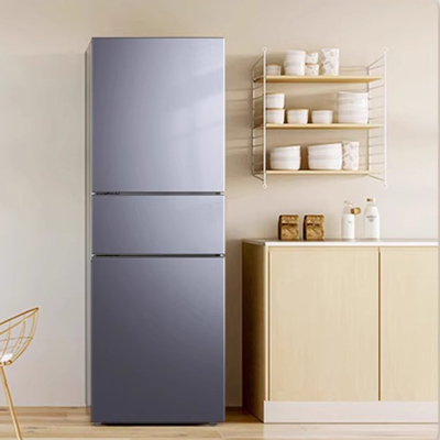 美的236升三门家用冰箱风冷无霜节能省电净味保鲜 BCD-236WTM(E)