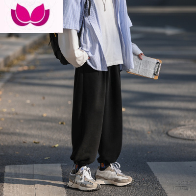 七斓F束脚运动裤男士宽松卫裤潮流裤子青少年学生休闲小脚哈伦裤
