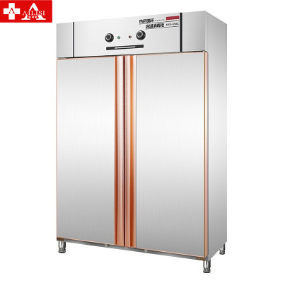 埃利斯(AILISI)热风循环消毒柜商用不锈钢立式高温厨房餐厅食堂酒店大容量碗筷双门餐具消毒碗柜ZTP-1200A1