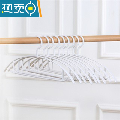 敬平塑料加粗加厚挂衣架防滑成人学生宿舍家用衣服撑子晾衣服20个