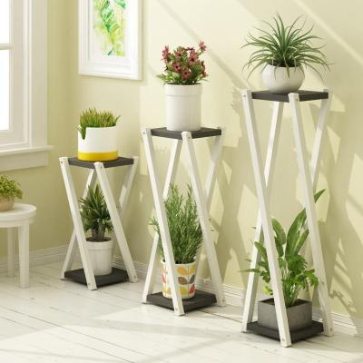 森美人铁艺多层花架子二层吊兰阳台置物架客厅室内绿萝花盆架落地式家用