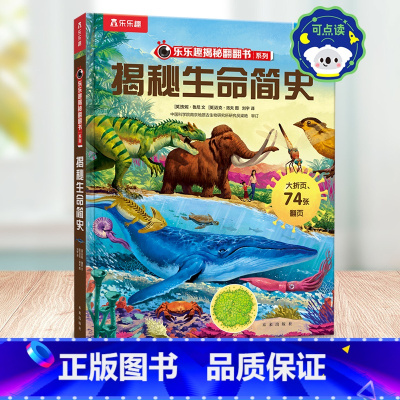 揭秘生命简史 [正版] 揭秘翻翻书 揭秘生命简史 5-10岁儿童科普百科全书探索探索地球上生命起源和人类发展的科普书 揭