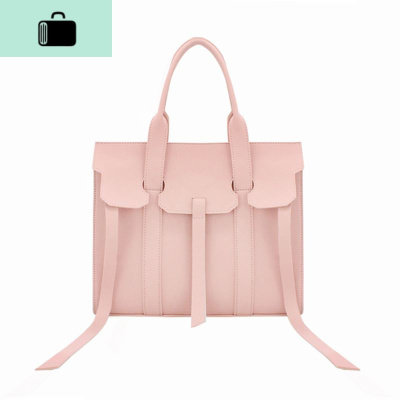 粉色洋气包包女2020新款手提女大包时枝纹凯莉铂金包单肩斜挎包NEW LAKE 粉红色女斜挎包