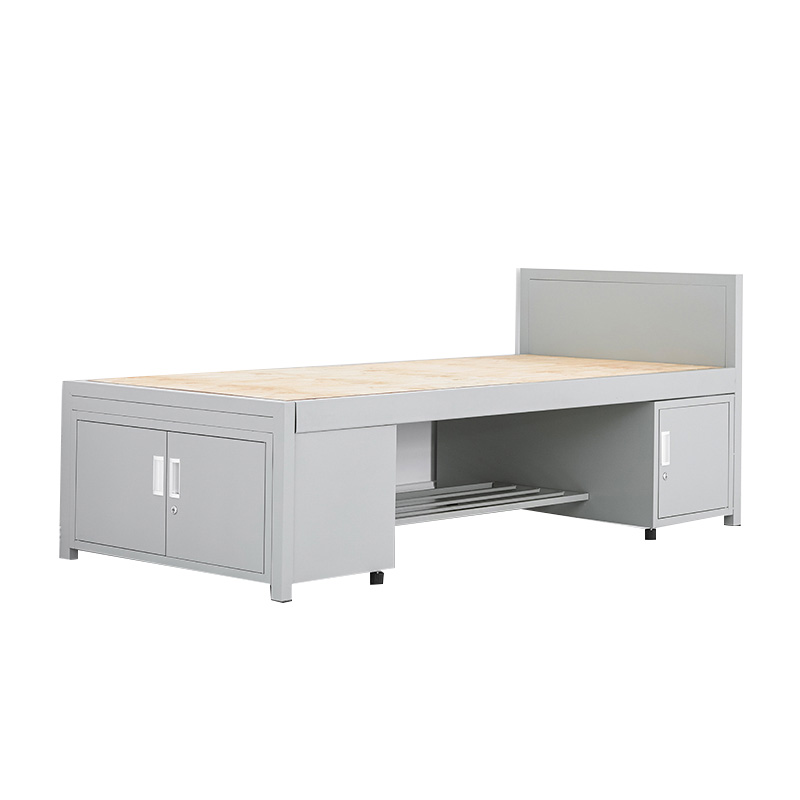 阿拉贡制式上下铺宿舍床钢制铁架高低床铁艺组合床制式消防床