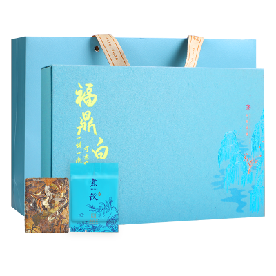 福鼎白茶小方片2013年正宗老白茶叶寿眉饼干茶小茶饼100片礼盒装
