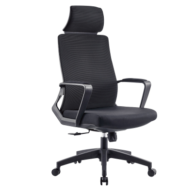 臻远 ZY-BGY-12 办公椅转椅人体工学椅电脑椅会议椅办公椅子学习椅(连体扶手) (黑色)