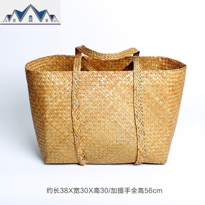 KENS浴室大号脏衣提篮洗衣篓编织手提袋 北欧创意家居编收纳篮 三维工匠