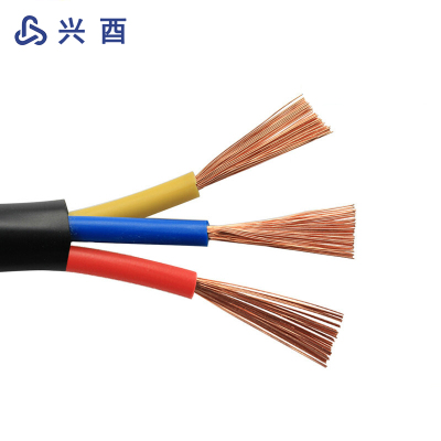 兴酉 铜芯软电缆 KVVR-3*4mm² 米