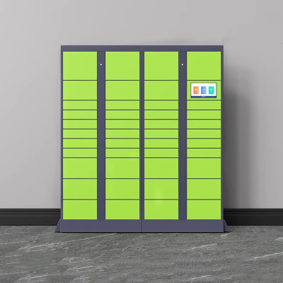 迅迈 10寸屏一主一副43门智能快递柜小区驿站快递柜自提柜自助寄存柜菜鸟驿站储物柜微信柜