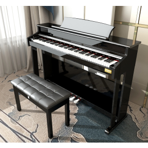 MOSEN莫森智能电钢琴MS-188系列 88键重锤数码电子钢琴专业成人儿童初学入门考级 烤漆款+原装琴架+三踏板+琴凳