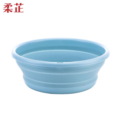 柔芷 折叠脸盆 25cm/个