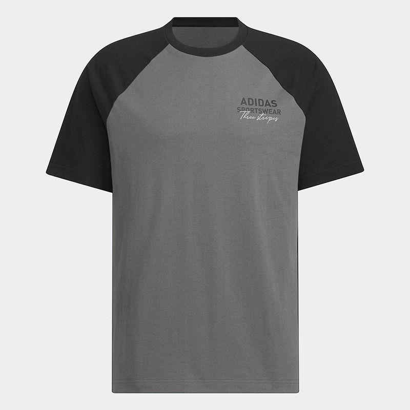 ADIDAS阿迪达斯短袖T恤运动休闲针织男女圆领上衣JZ0116 D