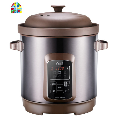 紫砂锅电炖锅10L大容量全自动陶瓷电汤锅家用商用煲汤煲煮粥 FENGHOU 10L-电脑款