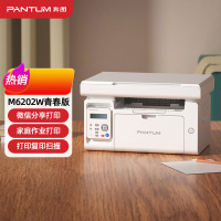 奔图(PANTUM)M6202W青春版 A4黑白激光多功能一体机无线网络WiFi手机打印复印扫描三合一打印企业家庭家用办公打印机高效打印机 文档作业试卷材料打印机1
