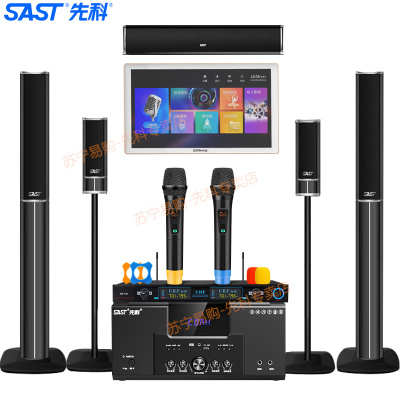 先科(SAST)A18家庭影院套装2 5.1家庭影院音响套装家用电视客厅壁挂落地音箱 ((点歌机套装320G))