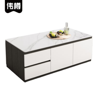 伟樽岩板茶几130*60*50cm张