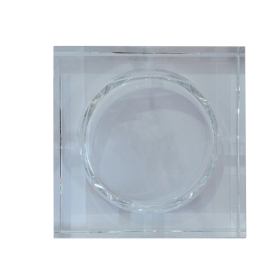 炯毅 水晶烟灰缸潮流家用客厅办公室大气简约现代烟缸创意 水晶烟灰缸 15cm 个