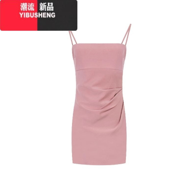 YIBUSHENG2024新款茶歇法式吊带长裙季显瘦收腰气质设计小众包臀连衣裙子