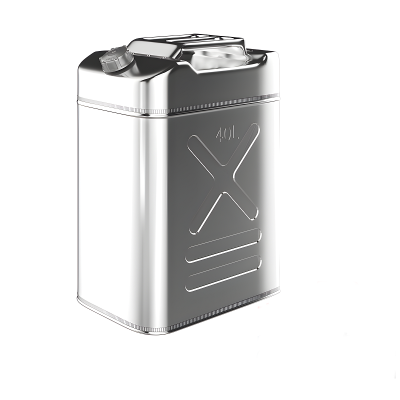 鸿启纳 不锈钢汽油桶(铝合金盖) HQN-YT04[201]升级加厚 方形 40升 (单位:个)