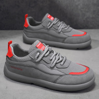 秋季新款男士低帮潮流舒适透气简约时尚纯色百搭运动风平底板鞋