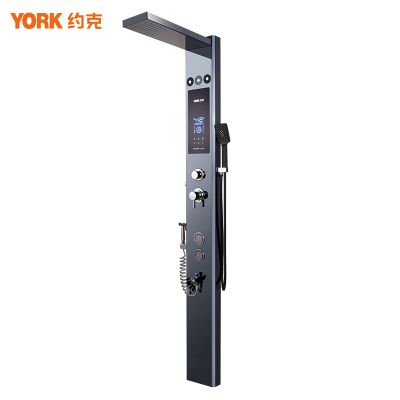约克(YORK)YK-X6集成热水器即热式电热水器一体式家用洗澡淋浴屏速热电热水器 5.5-10KW功率可调