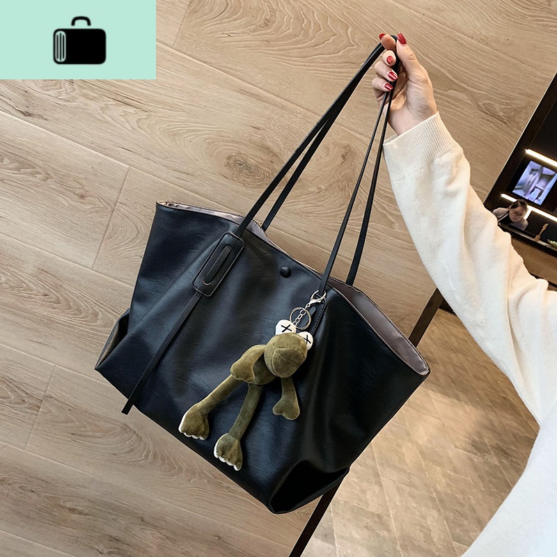 高级感春包包2020新款潮复古百搭单肩包时尚简约洋气大容量托特包NEW LAKE女士单肩包