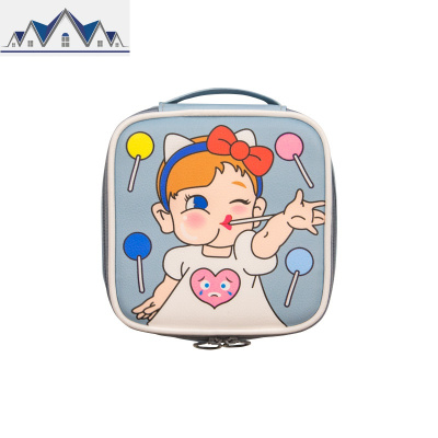 新棒棒化妆包防水可爱女孩大容量手提洗漱包便捷韩国清新收纳包 三维工匠