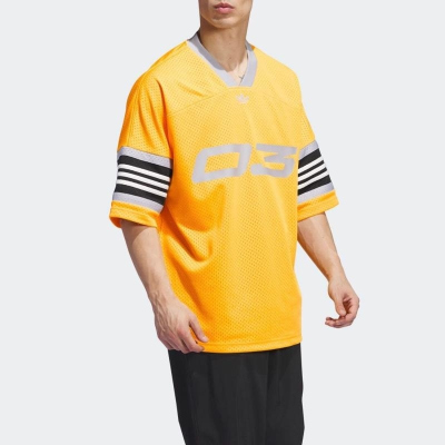 ADIDAS阿迪达斯三叶草短袖T恤运动休闲宽松男女V领上衣IY7390 D