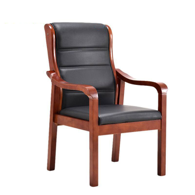 鑫金虎办公椅实木会议椅木质靠背椅耳朵椅子