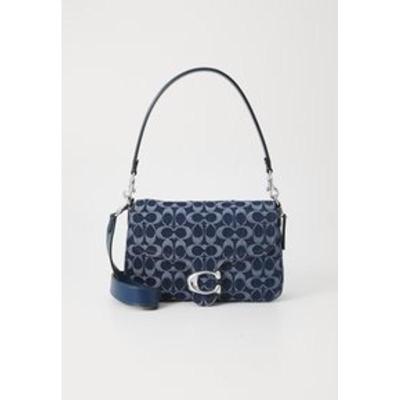 蔻驰(COACH)女款深蓝色多色单肩斜挎包时尚休闲百搭包袋