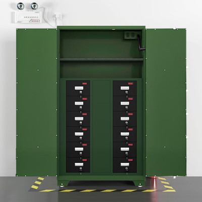 格具(GEJU) 双门智能D药柜(12个记数抽屉) 智能枪柜可联网防爆8英寸屏幕加厚钢板器械存储柜