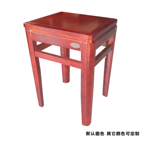广亿隆中式复古橡木方凳子颜色可定制 30*40*45cmWH-FD3045#G/个