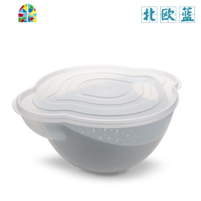 韩式吃西瓜冰箱厨房水果蔬菜带盖塑料保鲜收纳盒沥水篮 FENGHOU保鲜盒保鲜盒