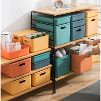 [补贴10%]桌面杂物收纳盒储物篮塑料化妆品洗漱用品整理置物筐厨房精致好物