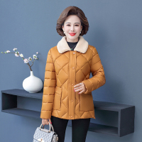 迪鲁奥(DILUAO)40岁50岁妈妈穿的中年减龄女短款2021新款秋冬季外套妈妈小潮棉服