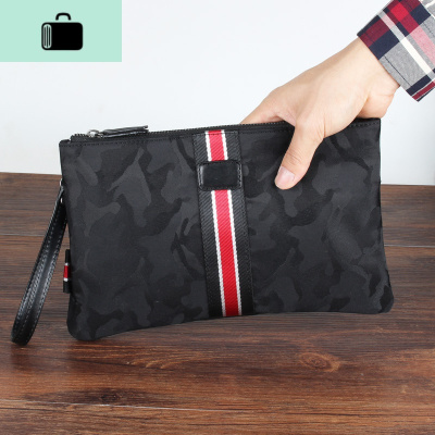 新款帆布男士手包大容量牛津布手拿包时尚休闲夹包迷彩手机包尼龙NEW LAKE男士手拿包