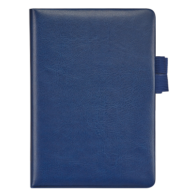 齐心 C5708 简合皮面本 A5 120张 蓝