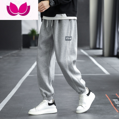 七斓运动裤子男夏季宽松大码男裤加肥加大胖子款男生休闲卫裤百搭