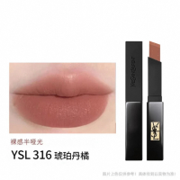 圣罗兰(YSL)小黑条细管丝绒口红2.2g #316琥珀丹橘