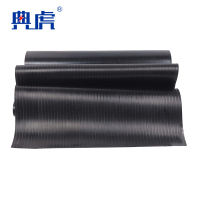 典虎 绝缘胶皮 黑色条纹5mm*1.5m*5m 10kv 卷