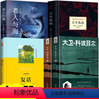 全5册 大卫科波菲尔+复活+老人与海+百年孤独 [正版]赠考题册+书签 大卫科波菲尔高中生课外全译本原版原著中文版无删减