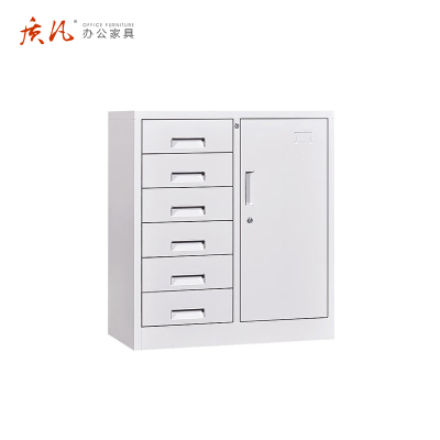 质凡偏六斗矮柜储物柜带锁多门柜/ZF-WJG019/750*390*830