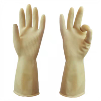 炯毅 橡胶手套洗碗家务清洁厨房洗衣商用胶皮手套 加厚牛筋手套 L码 副