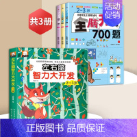 [全4册]2-3岁全脑开发+左右脑智力大开发 [正版]全脑开发思维训练 2-3岁700题1000题幼儿逻辑早教启蒙书数学