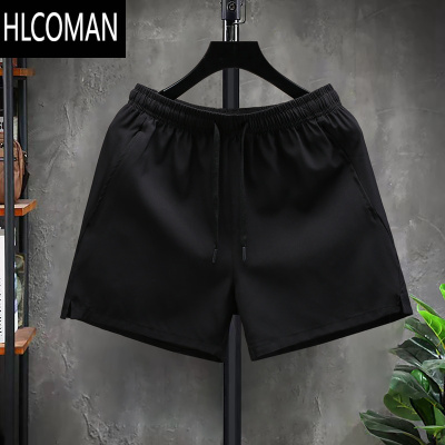 HLCOMAN2025夏季新款休闲短裤男士薄款运动中裤跑步三分裤透气速干沙滩裤