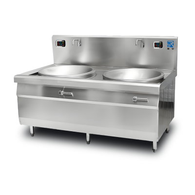 瑞宇牌商用双头电磁大锅灶700#*2/2000*1100*800+400/380V/50HZ/15Kw*2